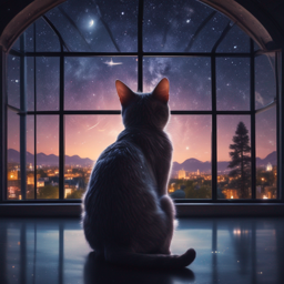 Peaceful Night AI image